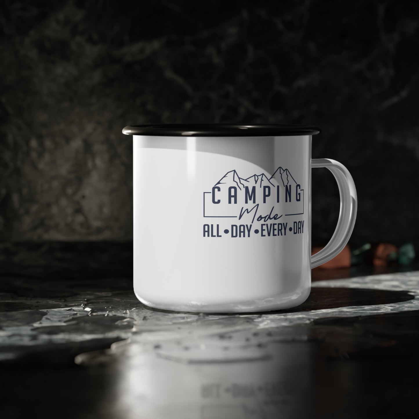 Camping Mode Enamel Camp Cup - All Day Every Day