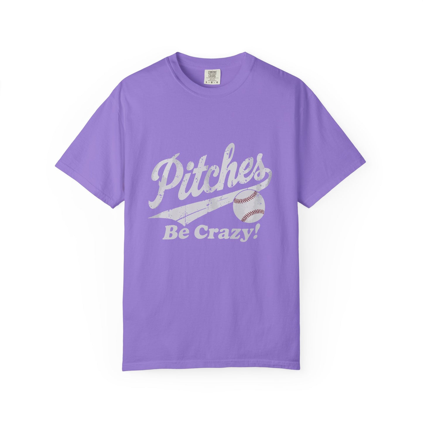 Baseball Tee Garment-Dyed T-Shirt – Pitches Be Crazy