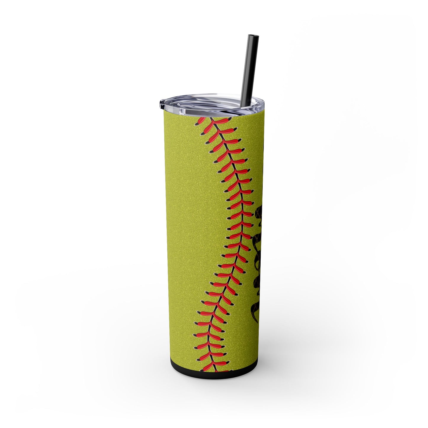 Softball Mom Skinny Tumbler with Straw - 20oz Stylish Drinkware