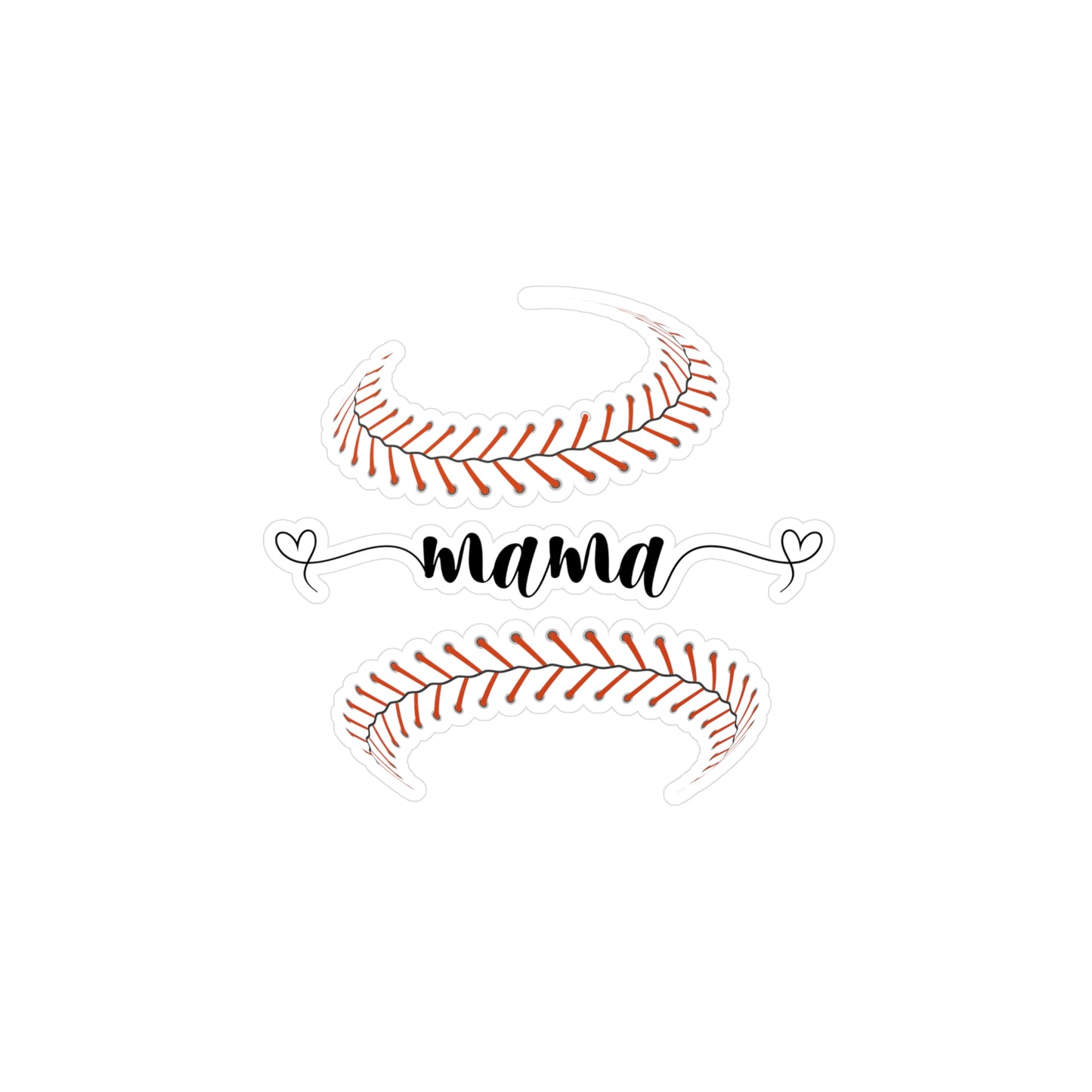 Baseball Mama Vinyl Kiss-Cut Stickers - Perfect for Moms, Gifts, and Decor