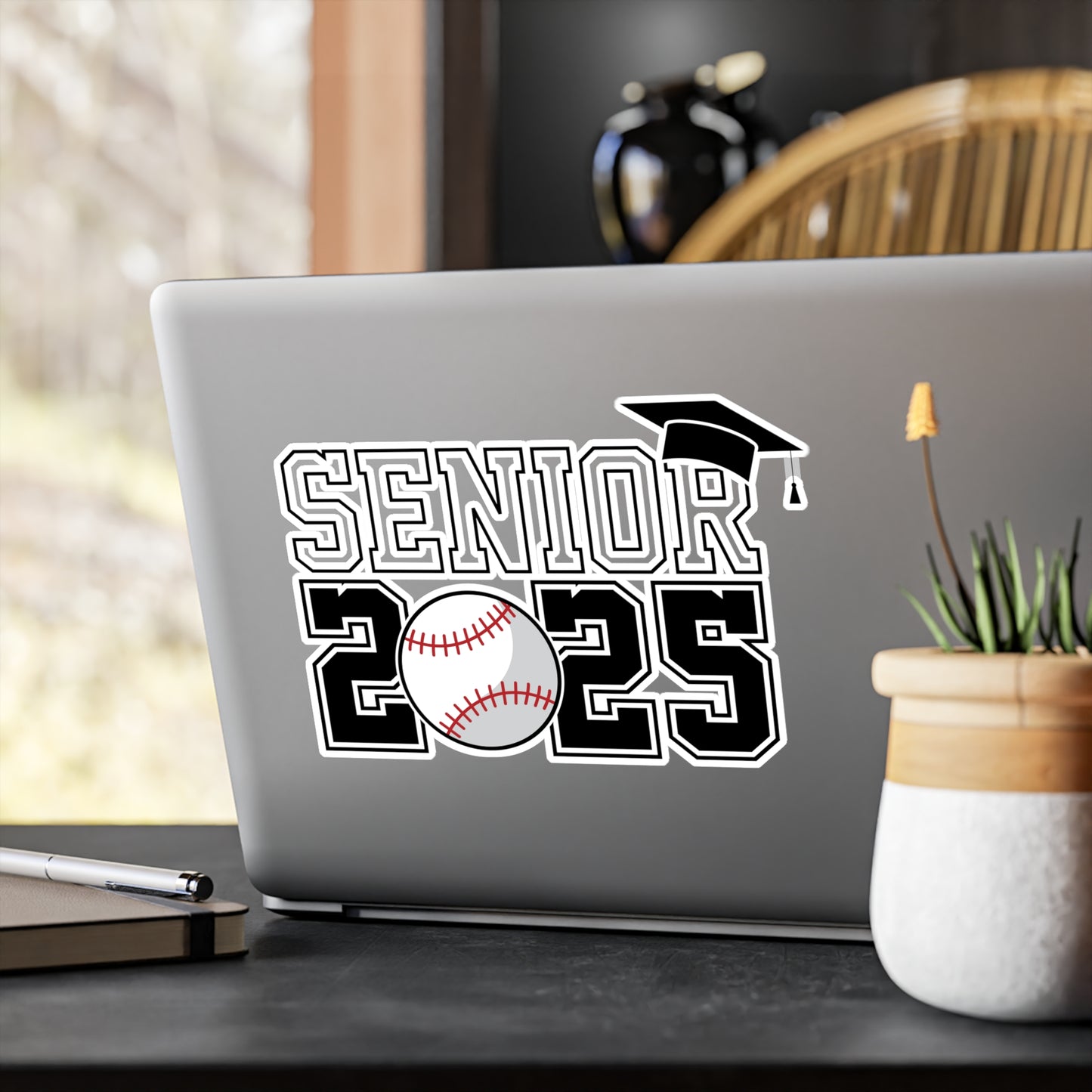 2025 Senior Baseball Kiss-Cut Stickers - Perfect for Graduation and Celebrations!