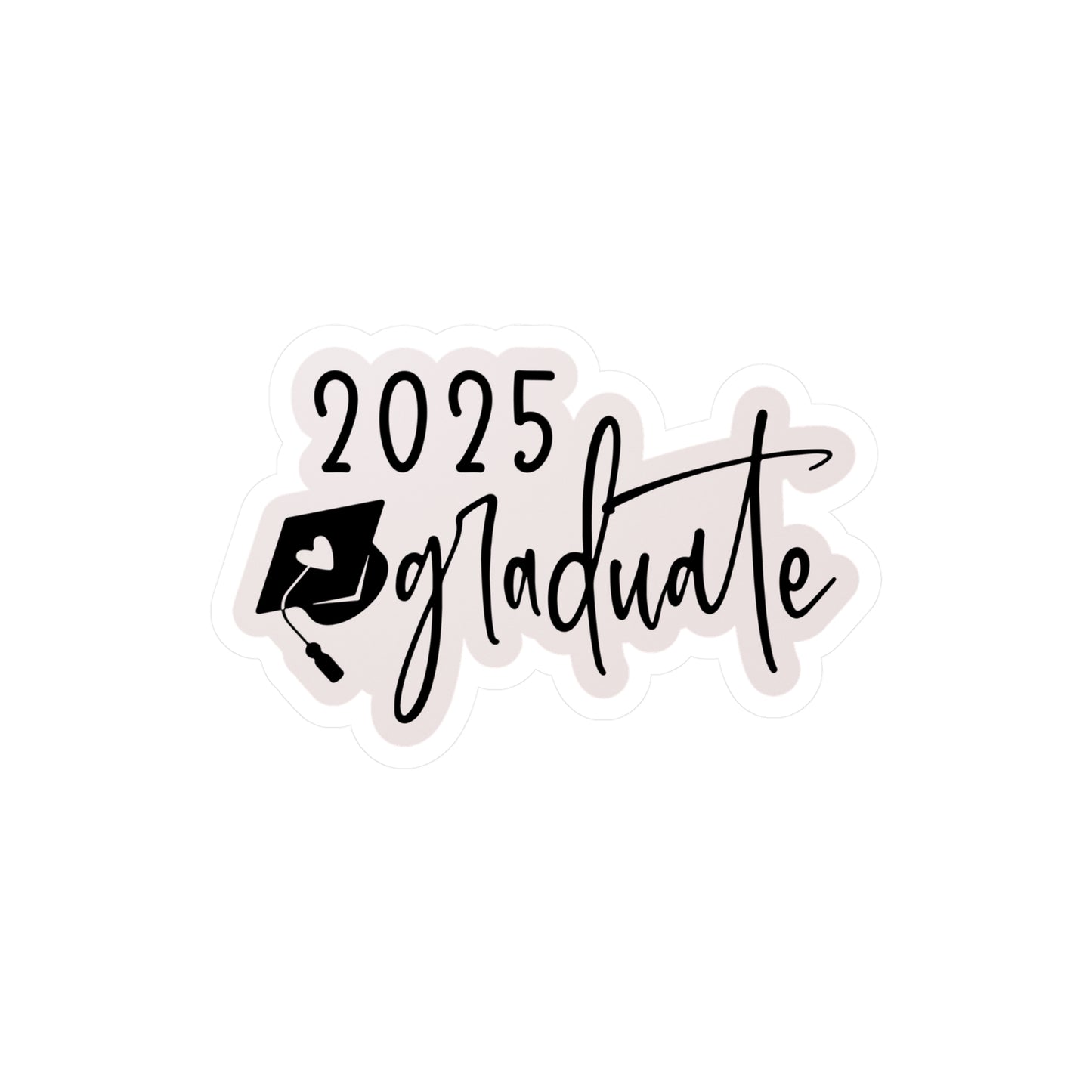 2025 Graduate Vinyl Kiss-Cut Stickers | Stylish Graduation Decor