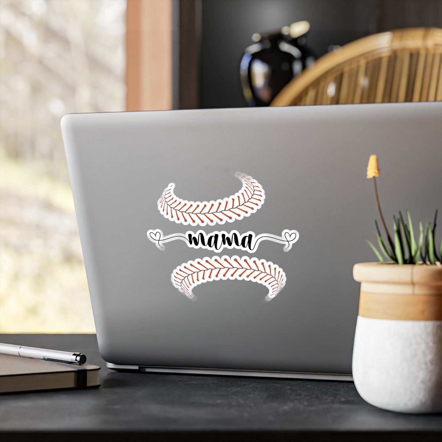 Baseball Mama Vinyl Kiss-Cut Stickers - Perfect for Moms, Gifts, and Decor