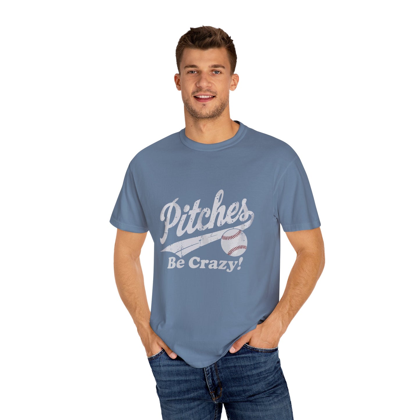Baseball Tee Garment-Dyed T-Shirt – Pitches Be Crazy