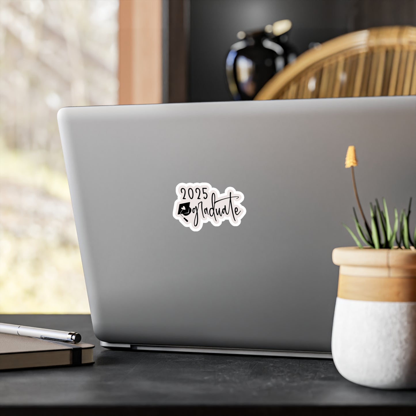 2025 Graduate Vinyl Kiss-Cut Stickers | Stylish Graduation Decor