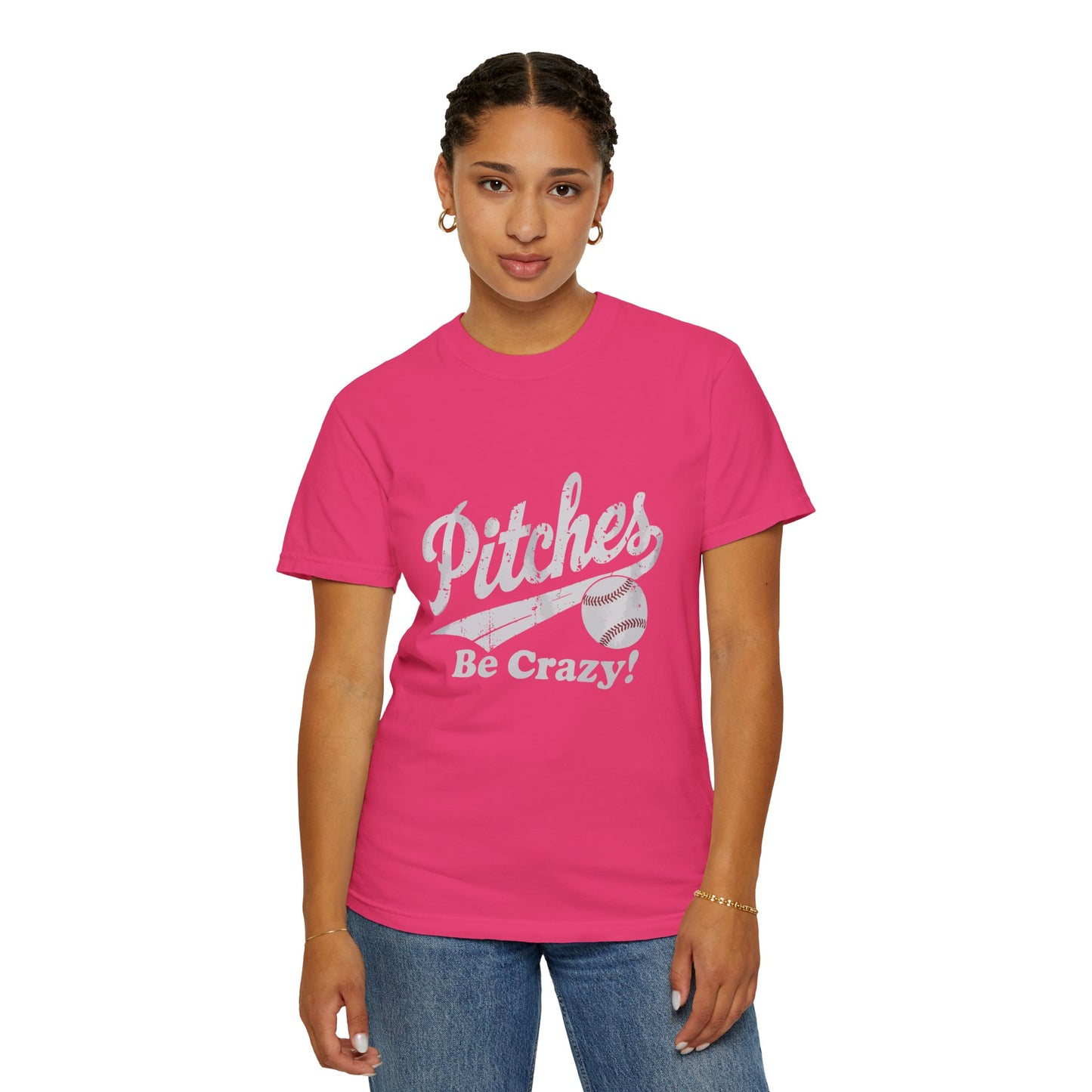Baseball Tee Garment-Dyed T-Shirt – Pitches Be Crazy
