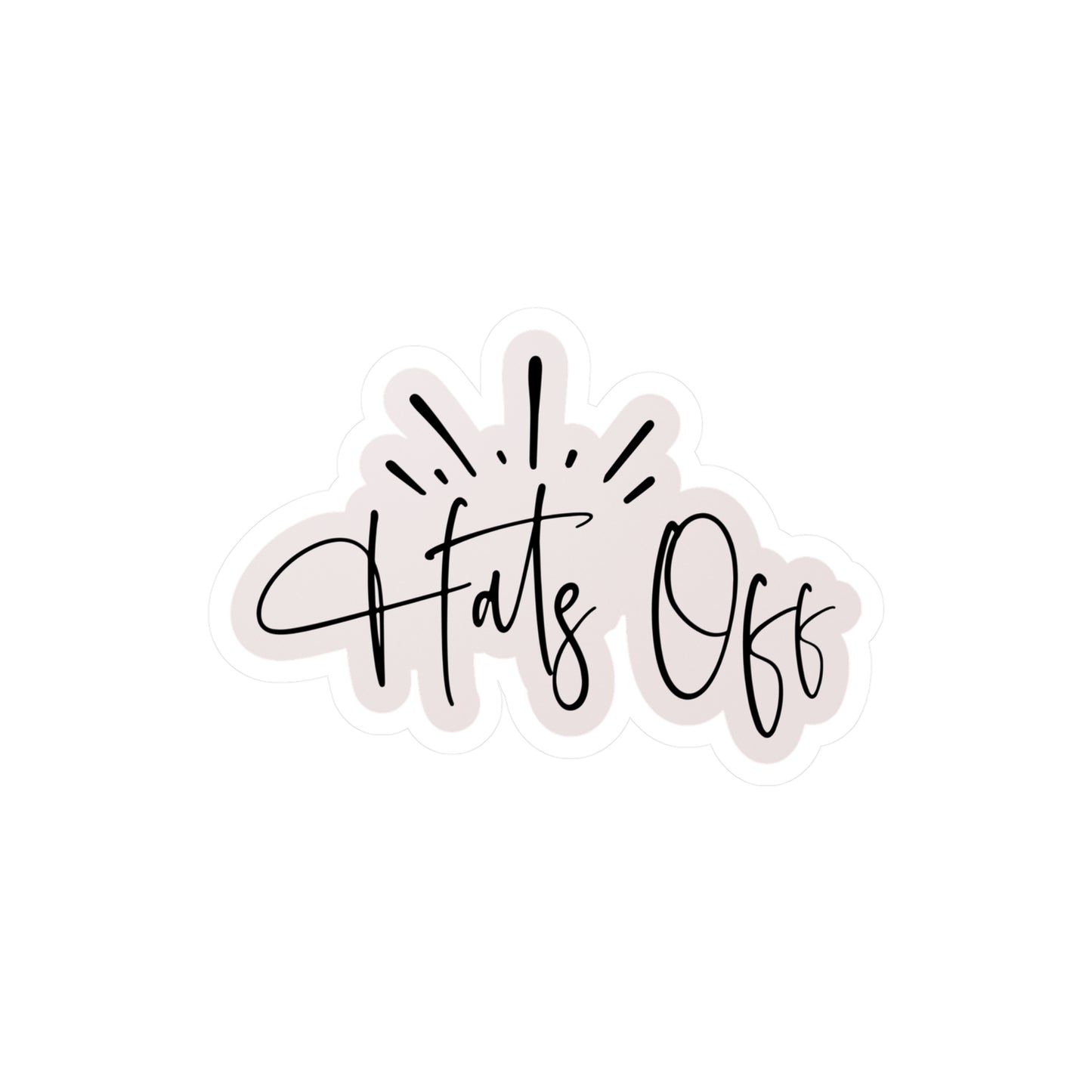 Graduation Vinyl Stickers Hats Off