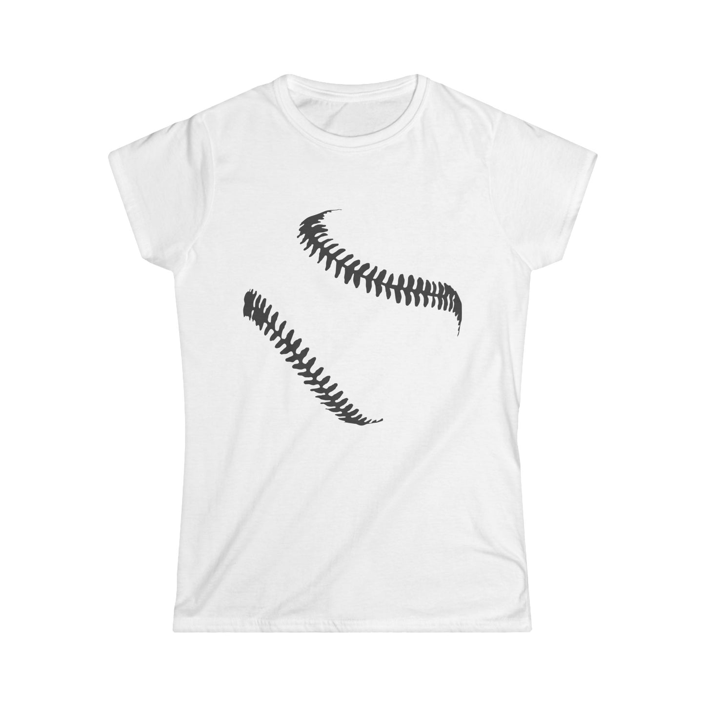 Women's Softstyle Tee with Baseball Stitch Design