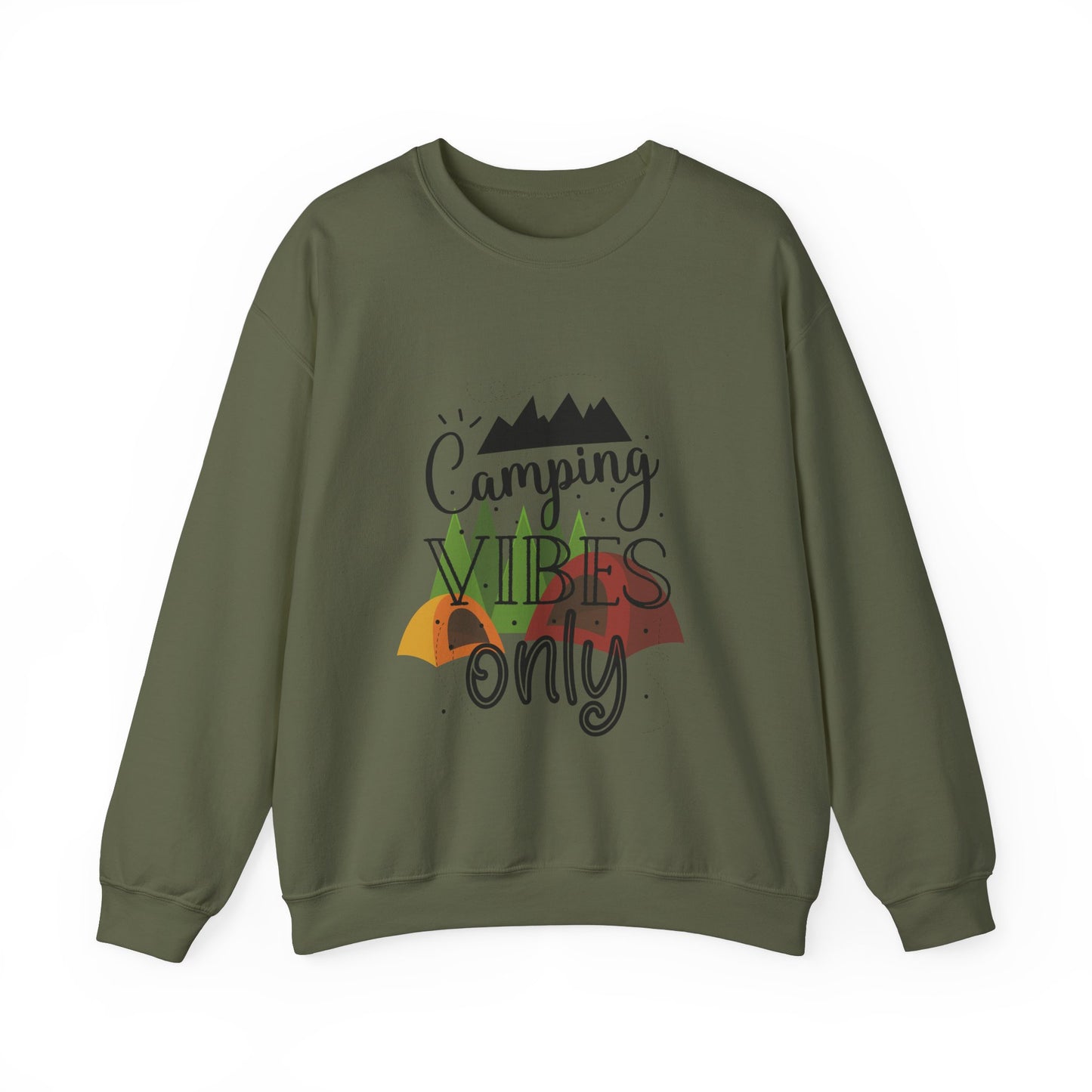 Camping Vibes Only Unisex Crewneck Sweatshirt