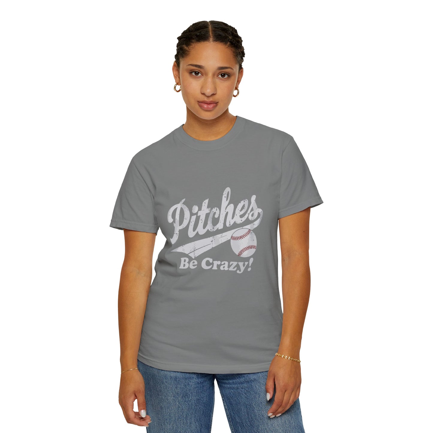 Baseball Tee Garment-Dyed T-Shirt – Pitches Be Crazy