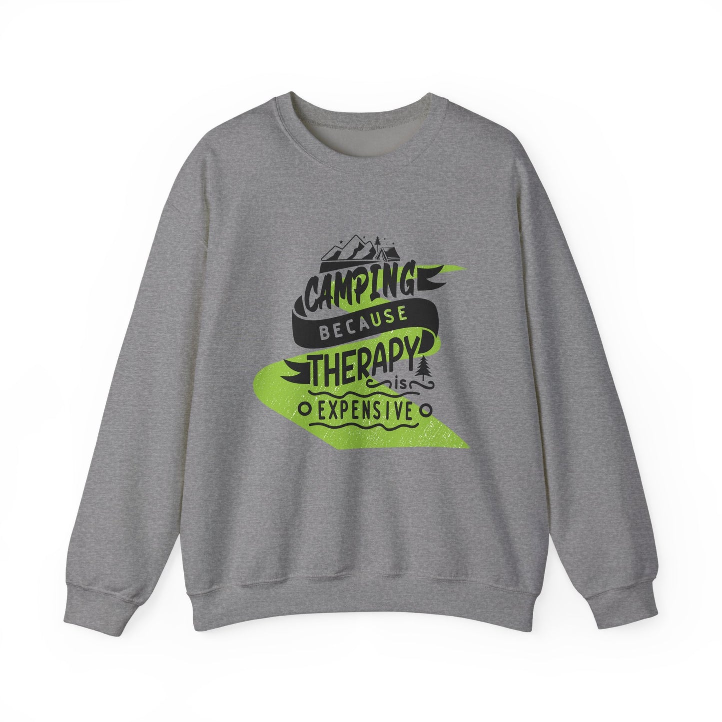 Camping Therapy Unisex Crewneck Sweatshirt