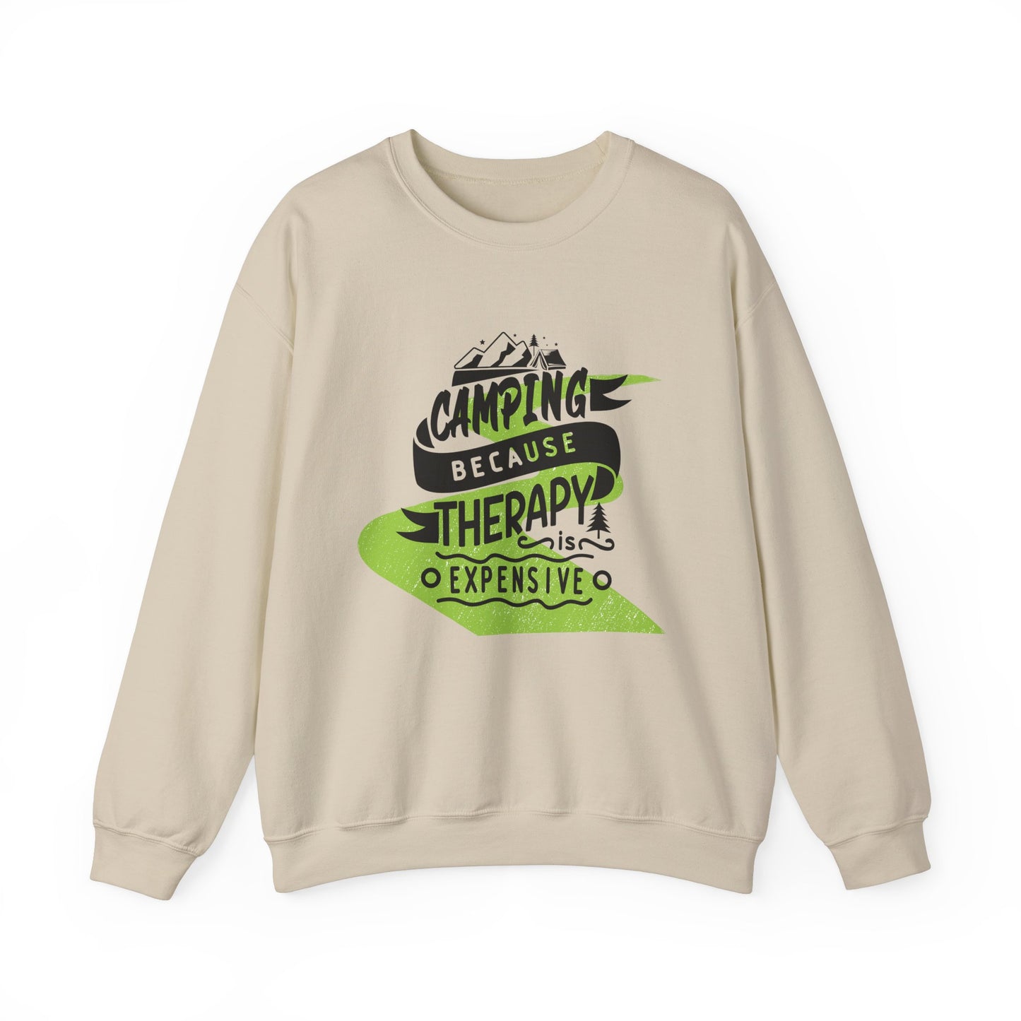 Camping Therapy Unisex Crewneck Sweatshirt