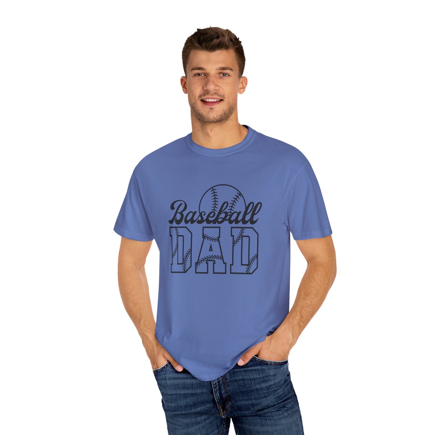 Baseball Dad T-Shirt - Unisex Garment-Dyed Tee for Sports Enthusiasts