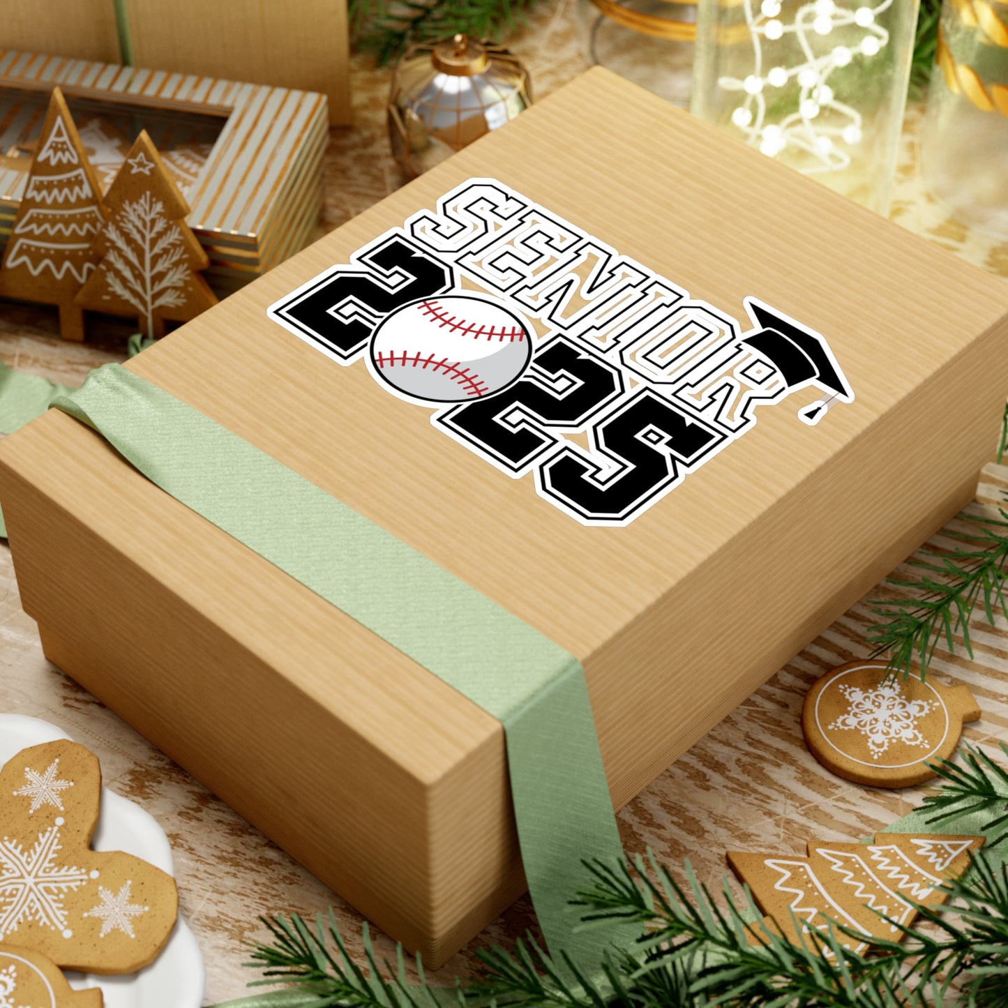 2025 Senior Baseball Kiss-Cut Stickers - Perfect for Graduation and Celebrations!