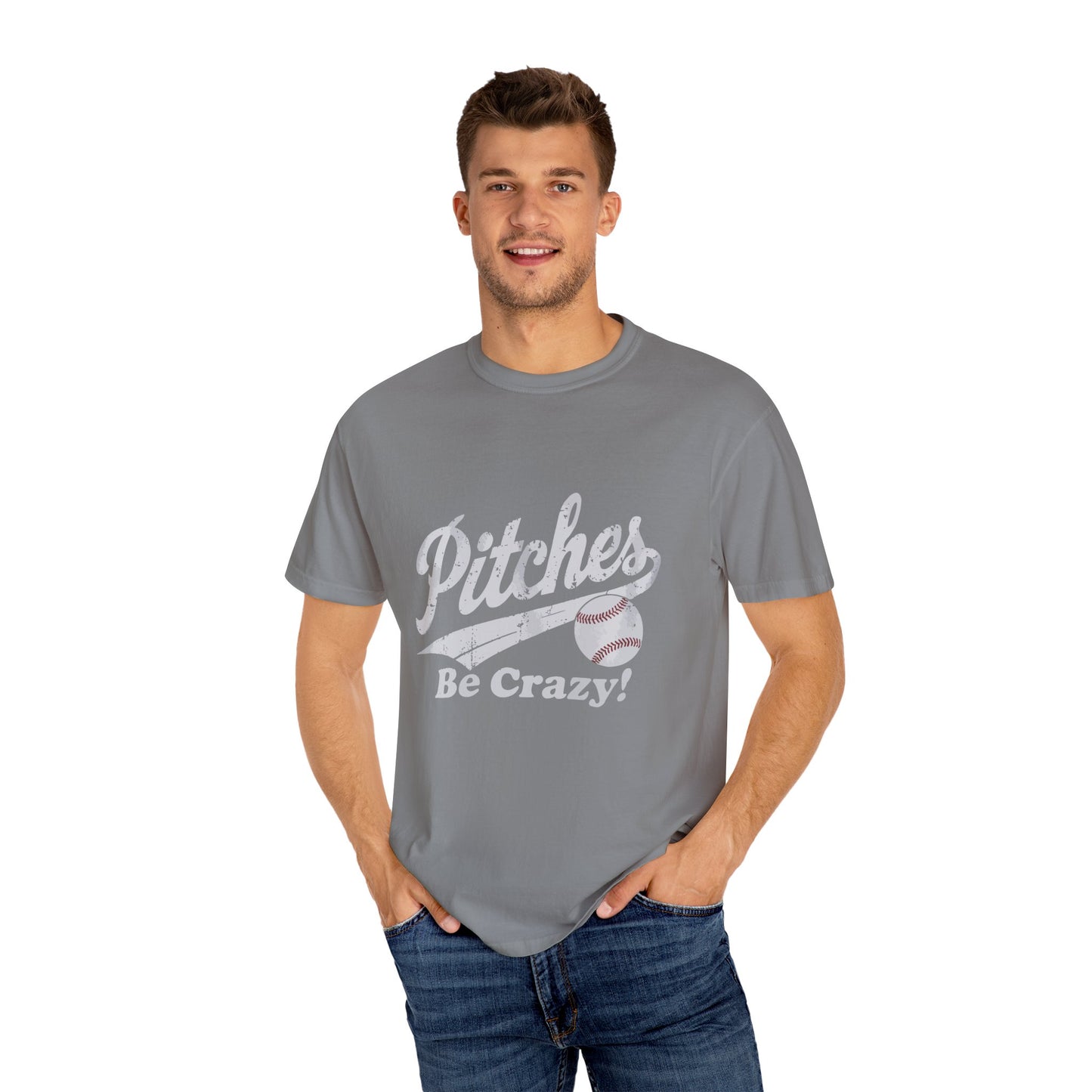 Baseball Tee Garment-Dyed T-Shirt – Pitches Be Crazy