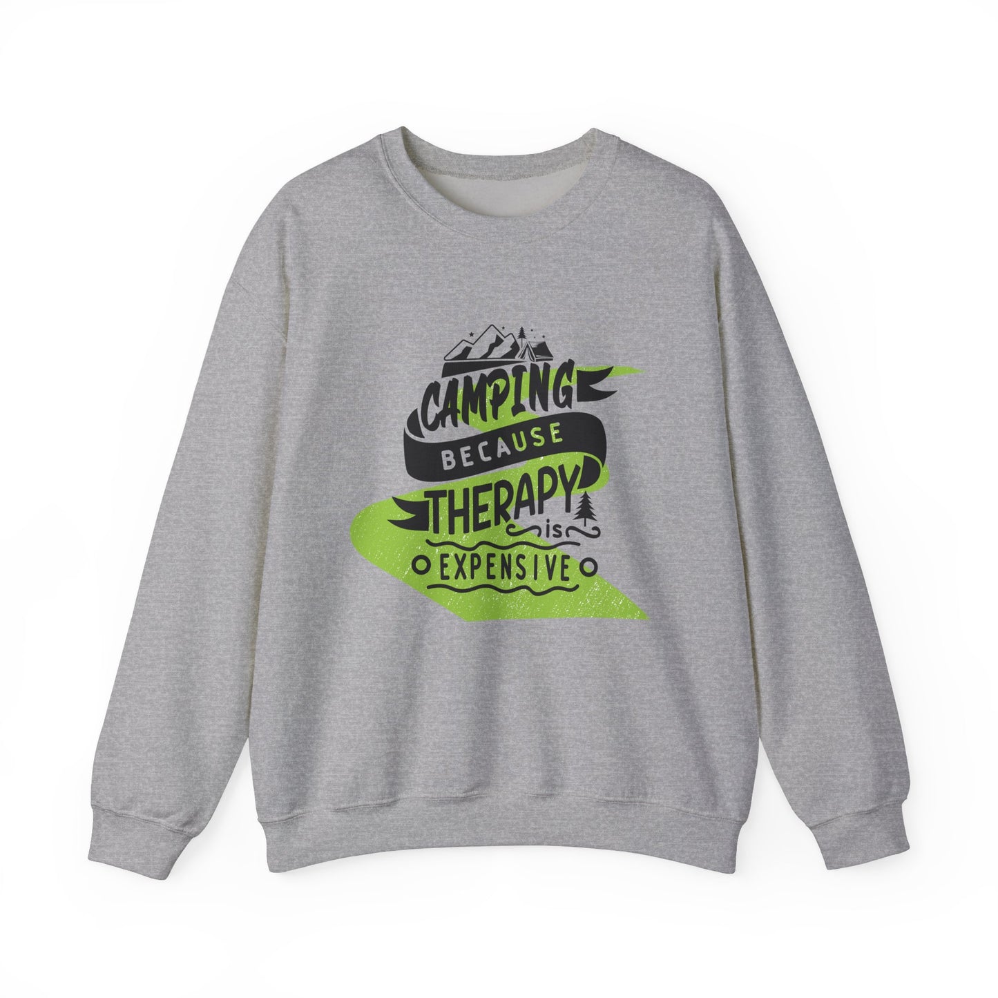 Camping Therapy Unisex Crewneck Sweatshirt