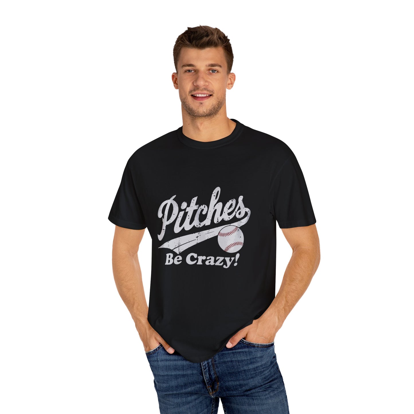 Baseball Tee Garment-Dyed T-Shirt – Pitches Be Crazy