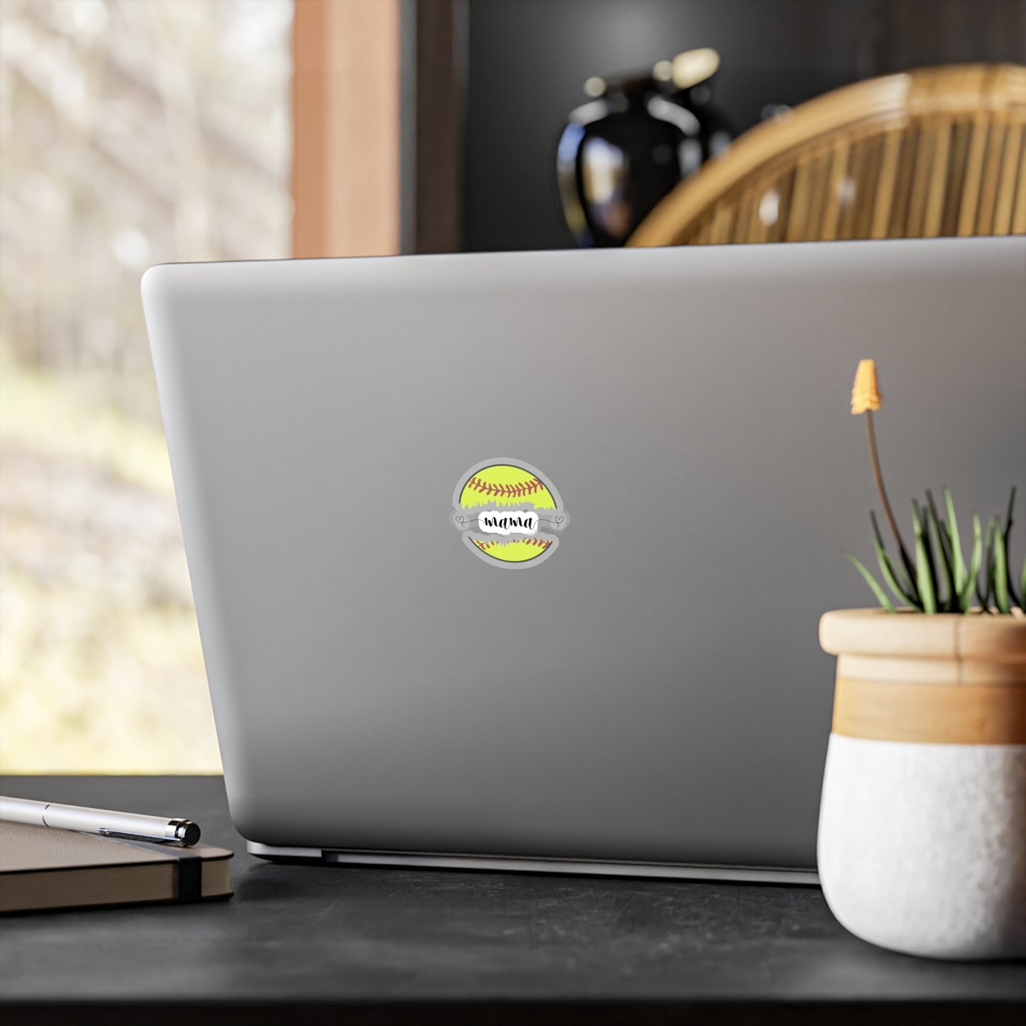 Softball Mama Vinyl Kiss-Cut Stickers | Perfect for Sports Moms | Cute Laptop Decor
