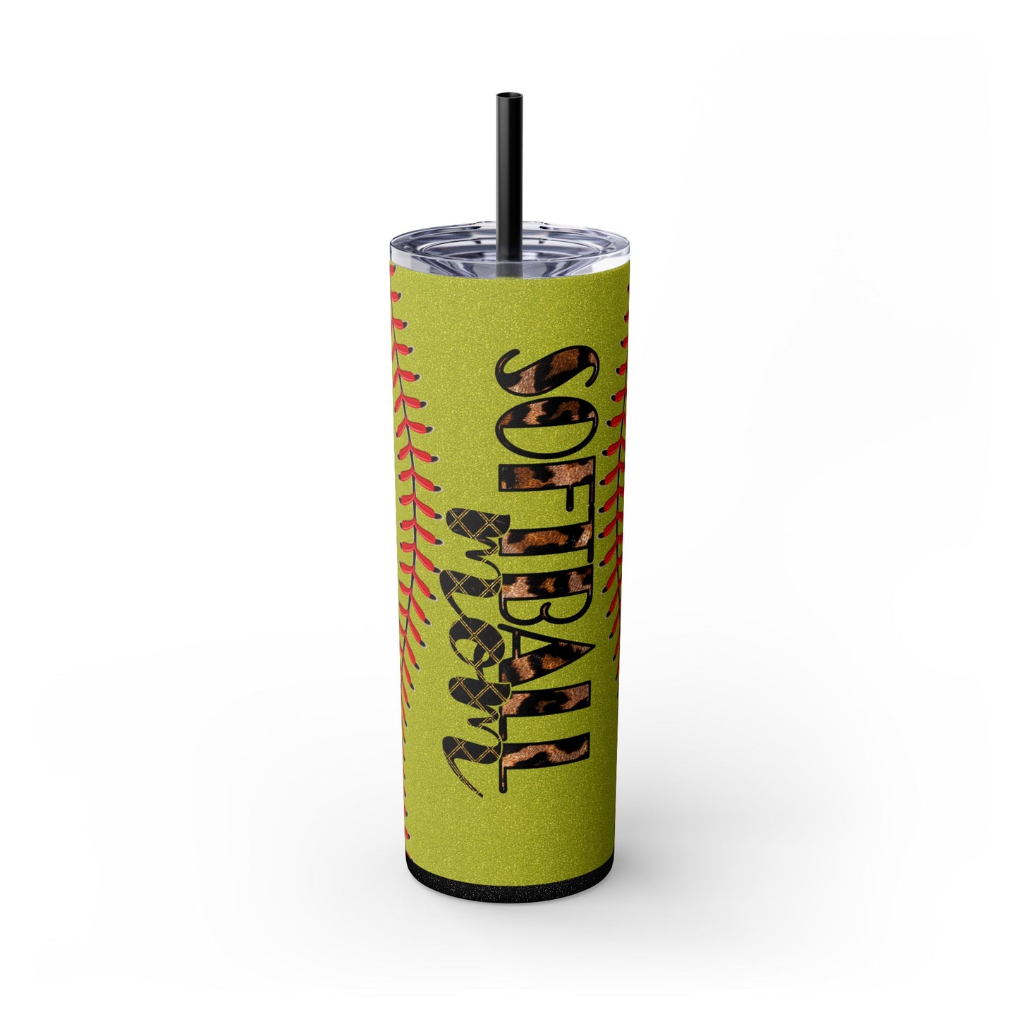 Softball Mom Skinny Tumbler with Straw - 20oz Stylish Drinkware