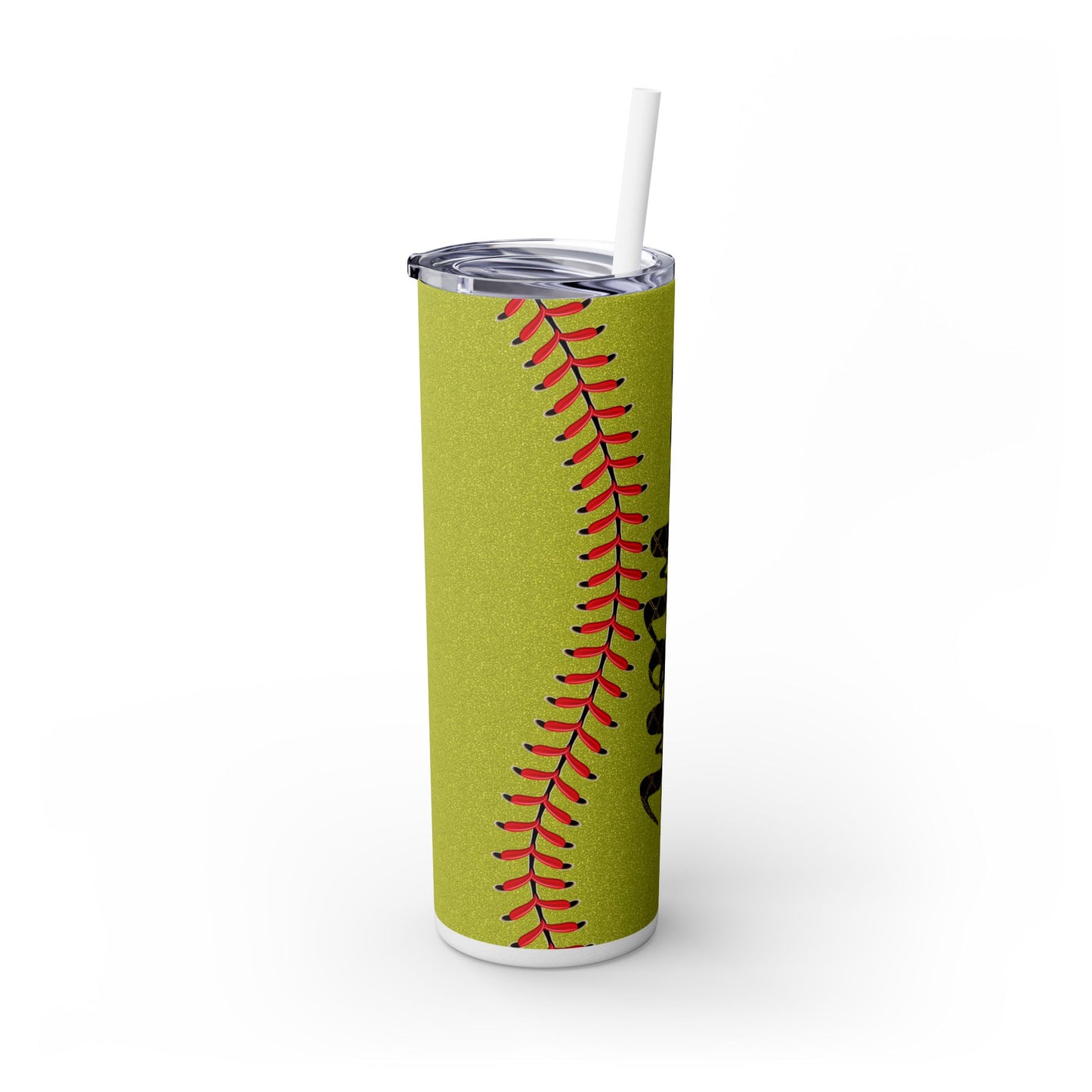 Softball Mom Skinny Tumbler with Straw - 20oz Stylish Drinkware