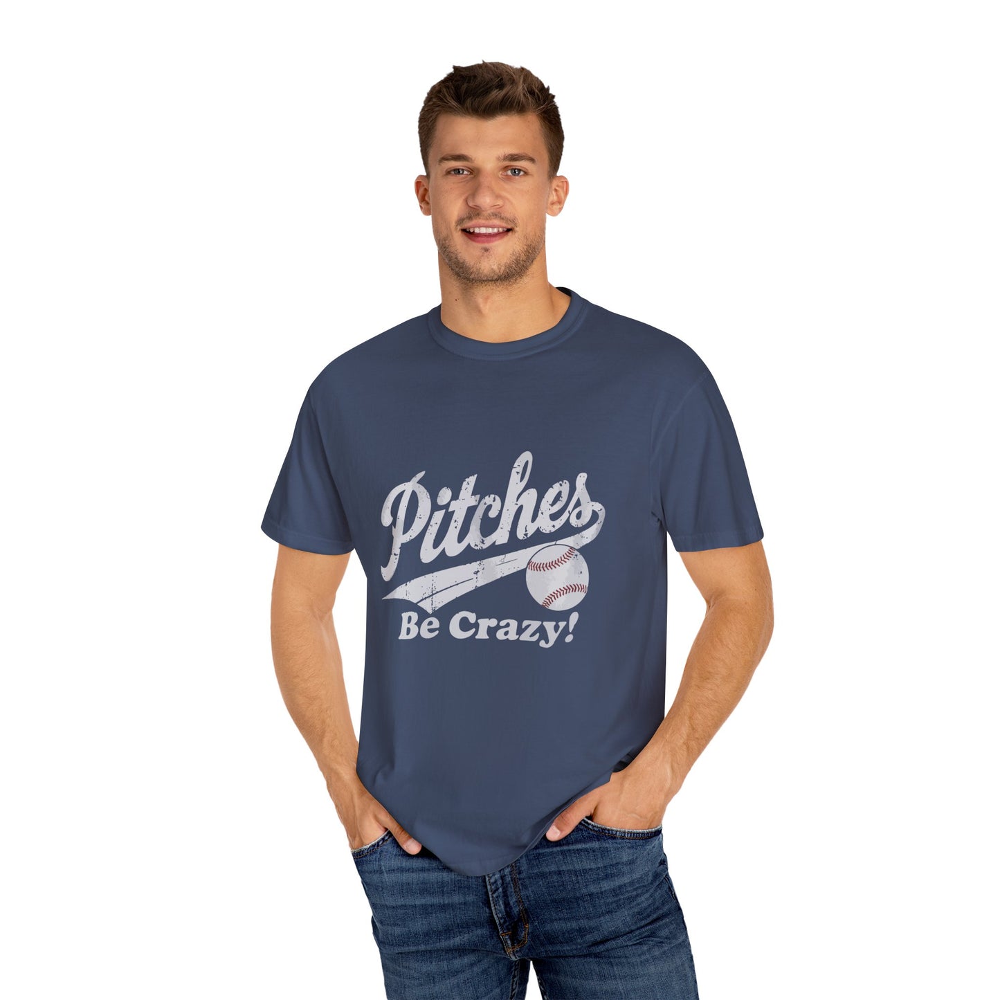 Baseball Tee Garment-Dyed T-Shirt – Pitches Be Crazy