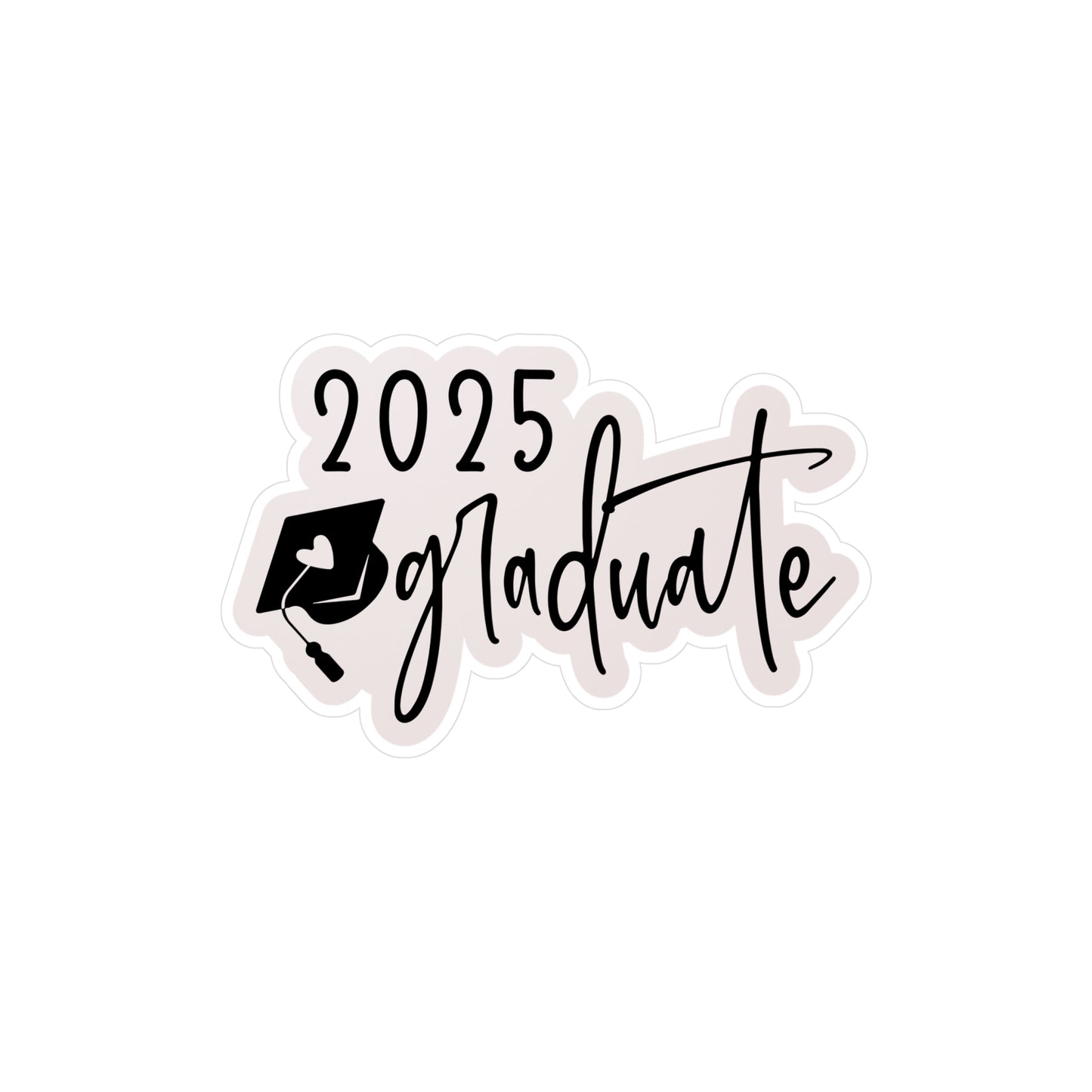 2025 Graduate Vinyl Kiss-Cut Stickers | Stylish Graduation Decor