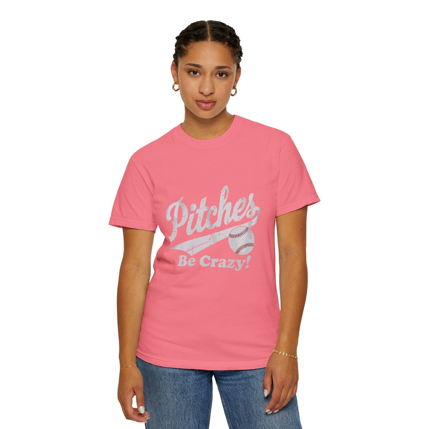 Baseball Tee Garment-Dyed T-Shirt – Pitches Be Crazy