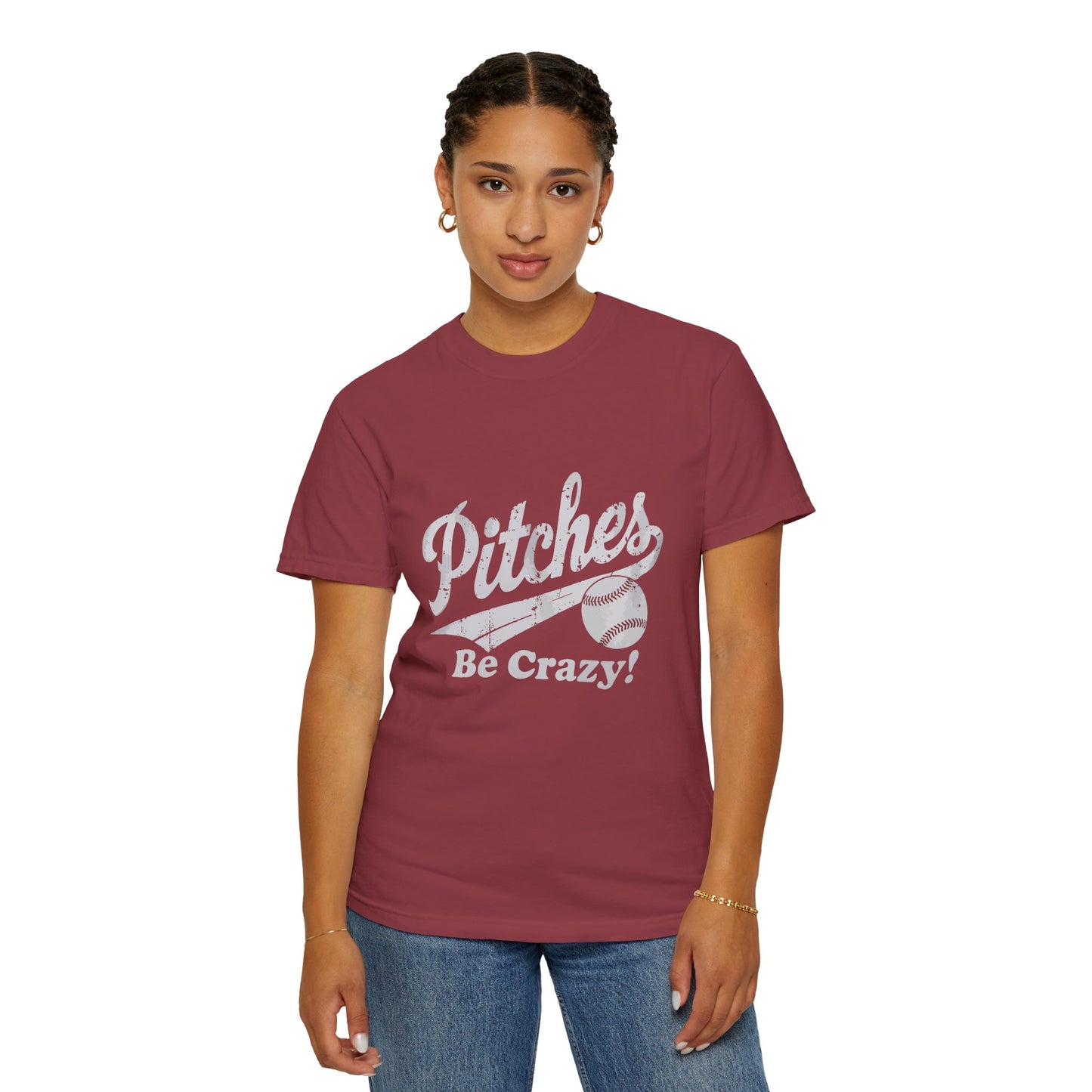 Baseball Tee Garment-Dyed T-Shirt – Pitches Be Crazy