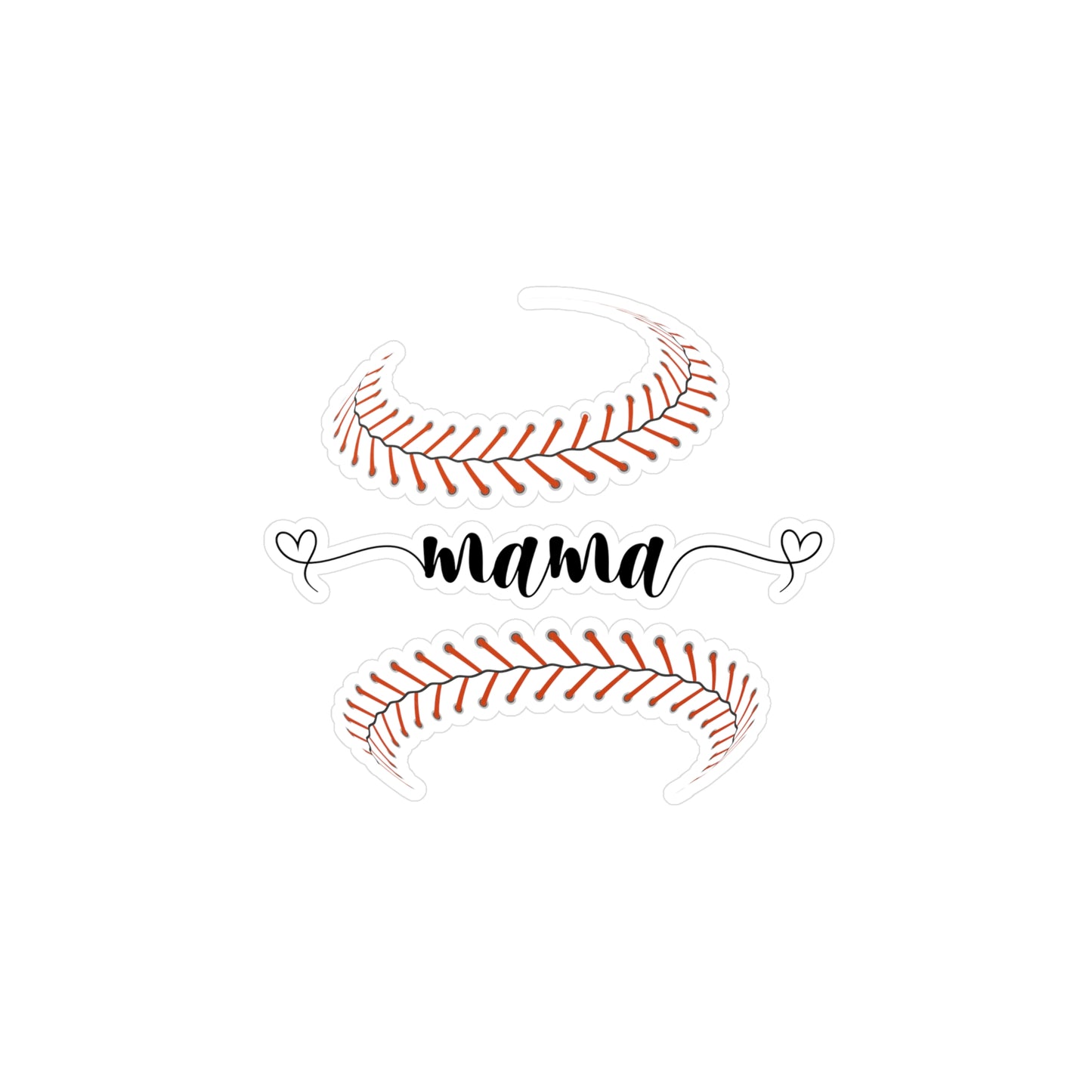 Baseball Mama Vinyl Kiss-Cut Stickers - Perfect for Moms, Gifts, and Decor