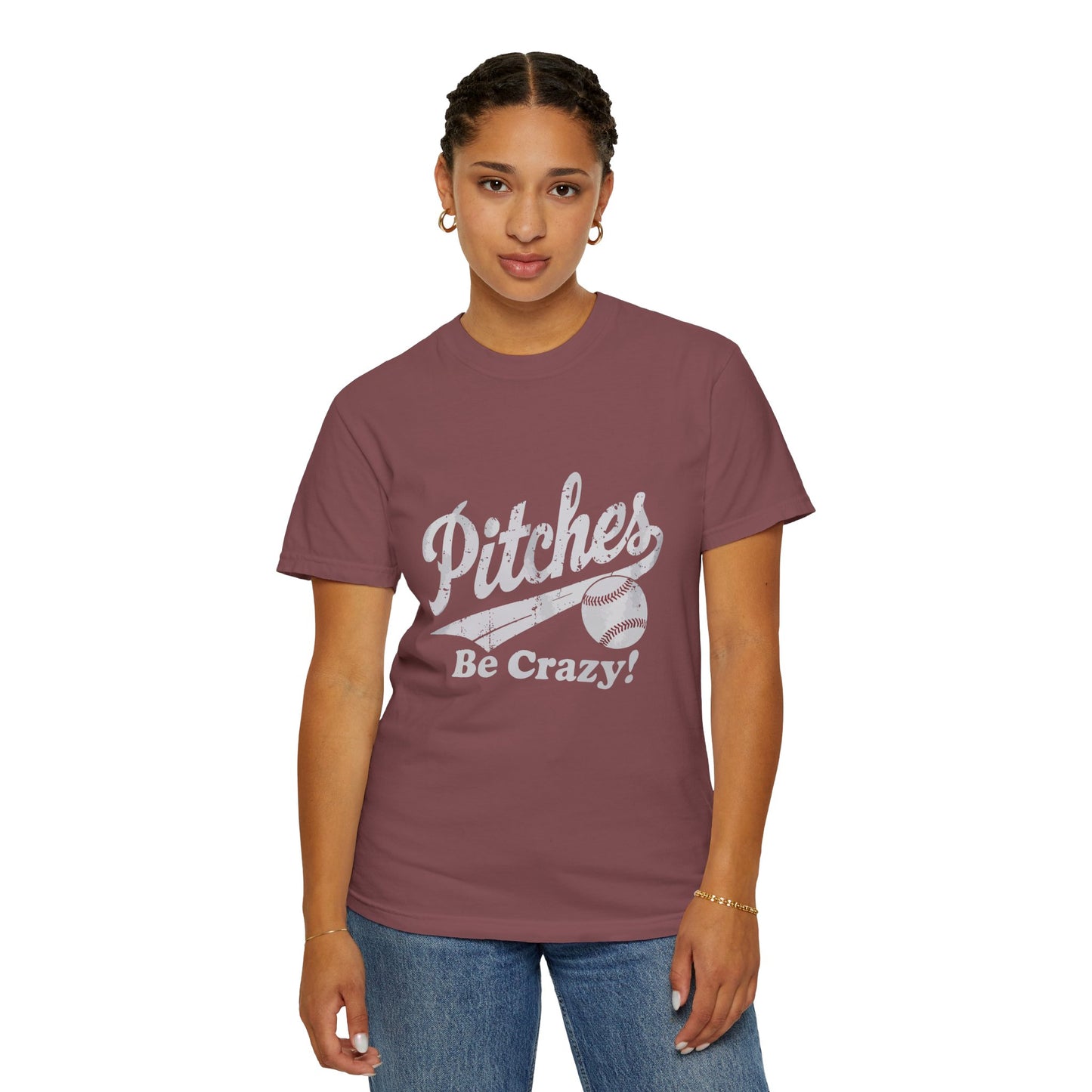 Baseball Tee Garment-Dyed T-Shirt – Pitches Be Crazy