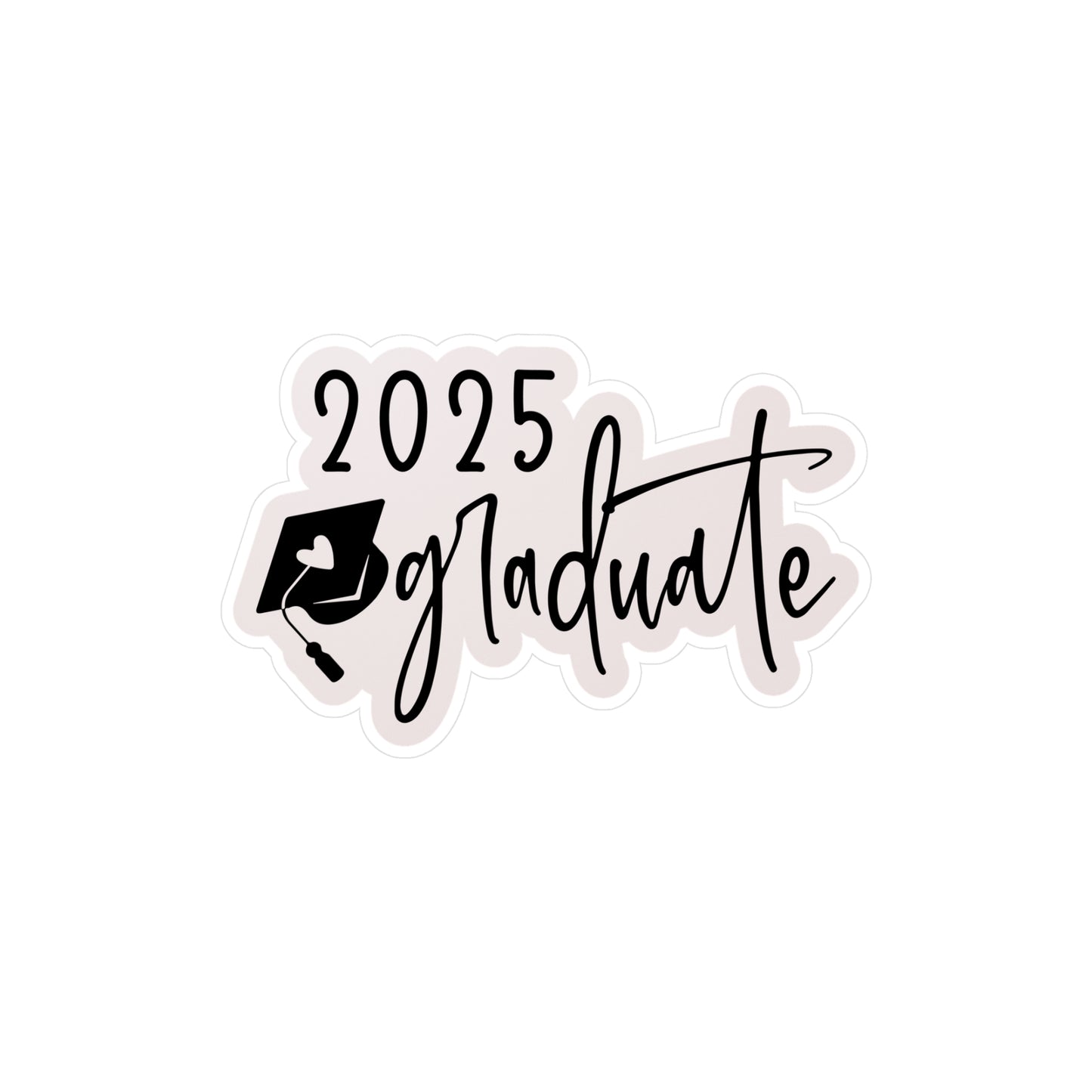 2025 Graduate Vinyl Kiss-Cut Stickers | Stylish Graduation Decor