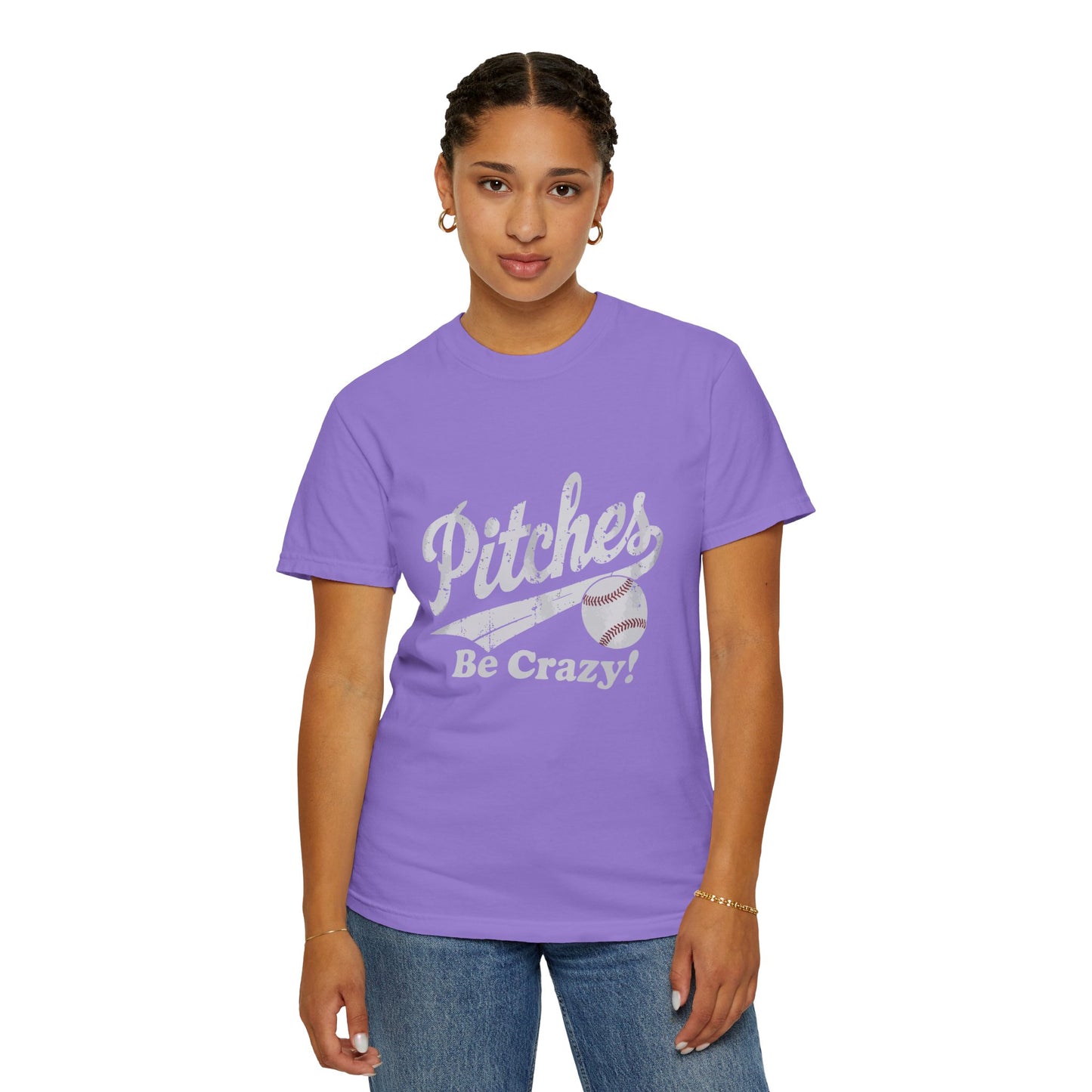 Baseball Tee Garment-Dyed T-Shirt – Pitches Be Crazy