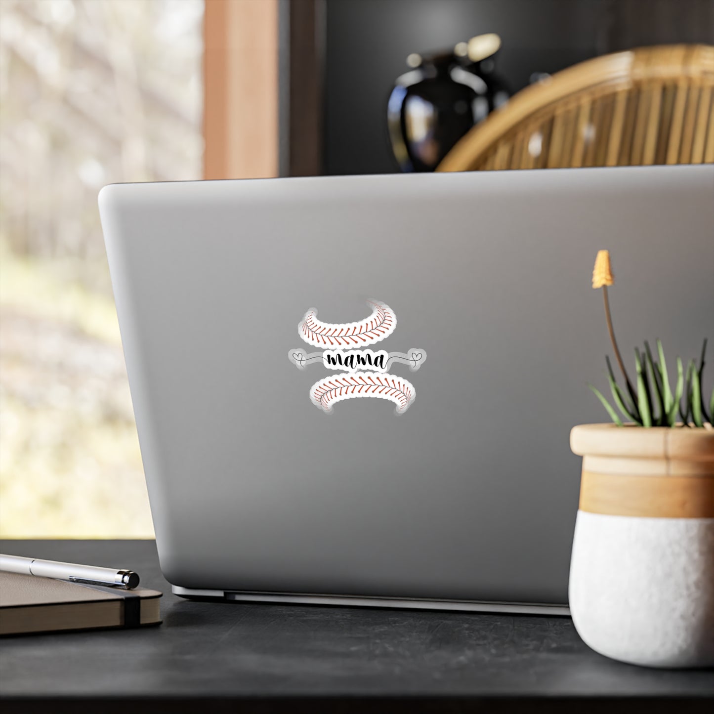 Baseball Mama Vinyl Kiss-Cut Stickers - Perfect for Moms, Gifts, and Decor