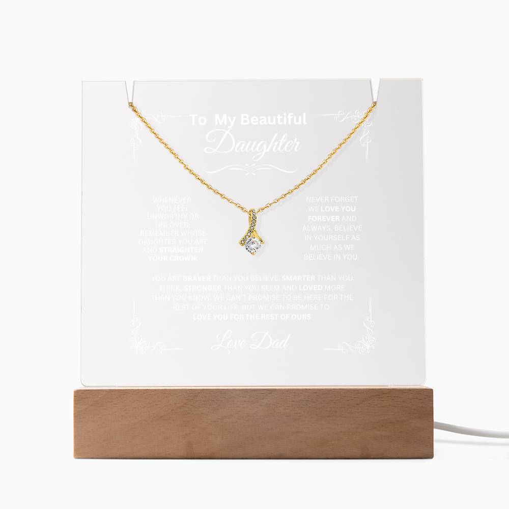 To My Beautiful Daughter Love Dad - Alluring Beauty