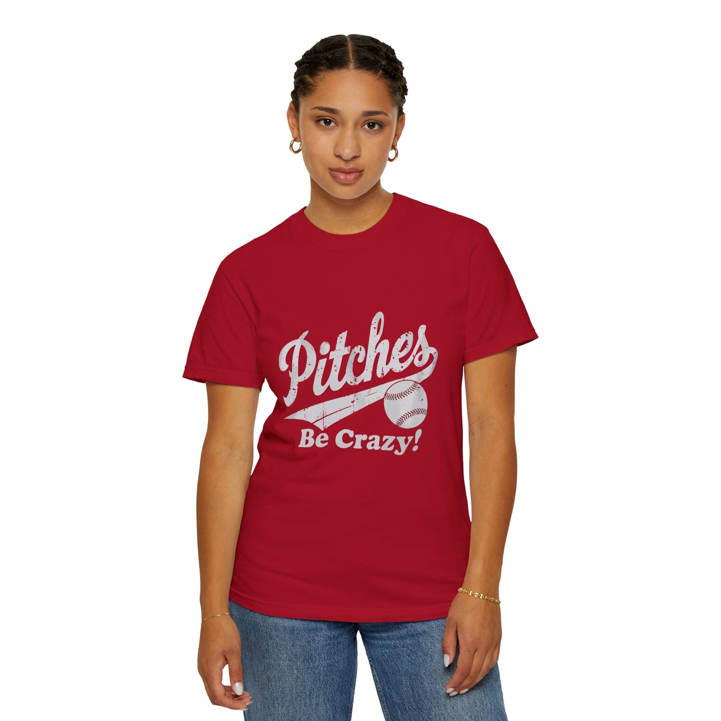 Baseball Tee Garment-Dyed T-Shirt – Pitches Be Crazy