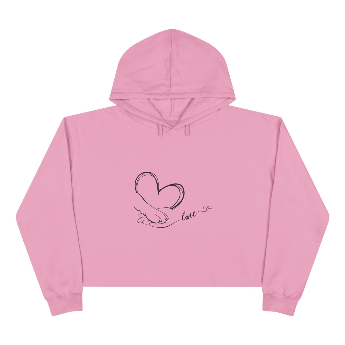 Paw Love Crop Hoodie