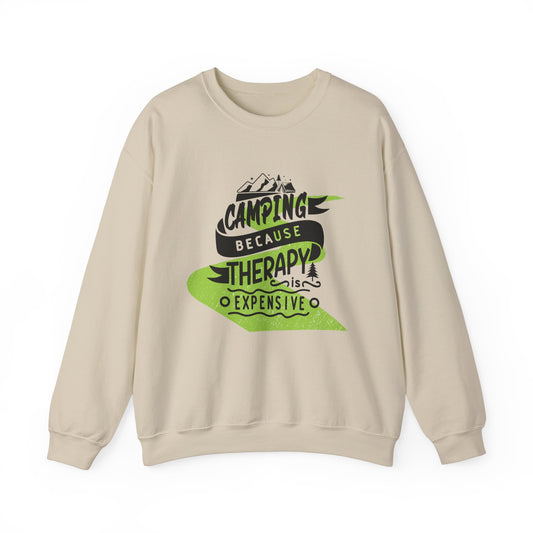 Camping Therapy Unisex Crewneck Sweatshirt