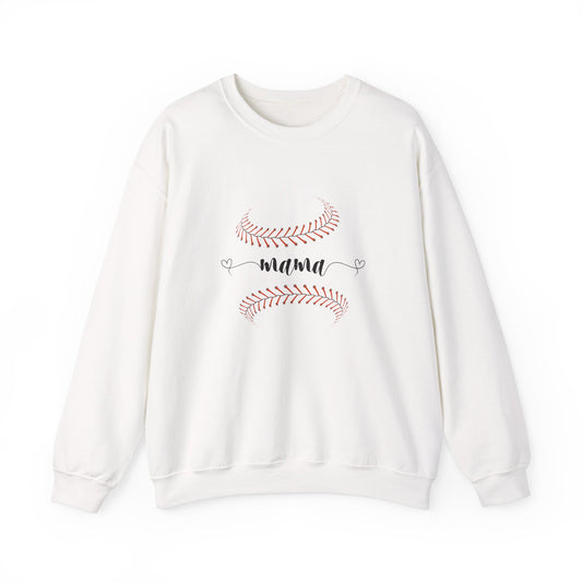 Mama Baseball Sweatshirt - Unisex Heavy Blend™ Crewneck for Sports Moms