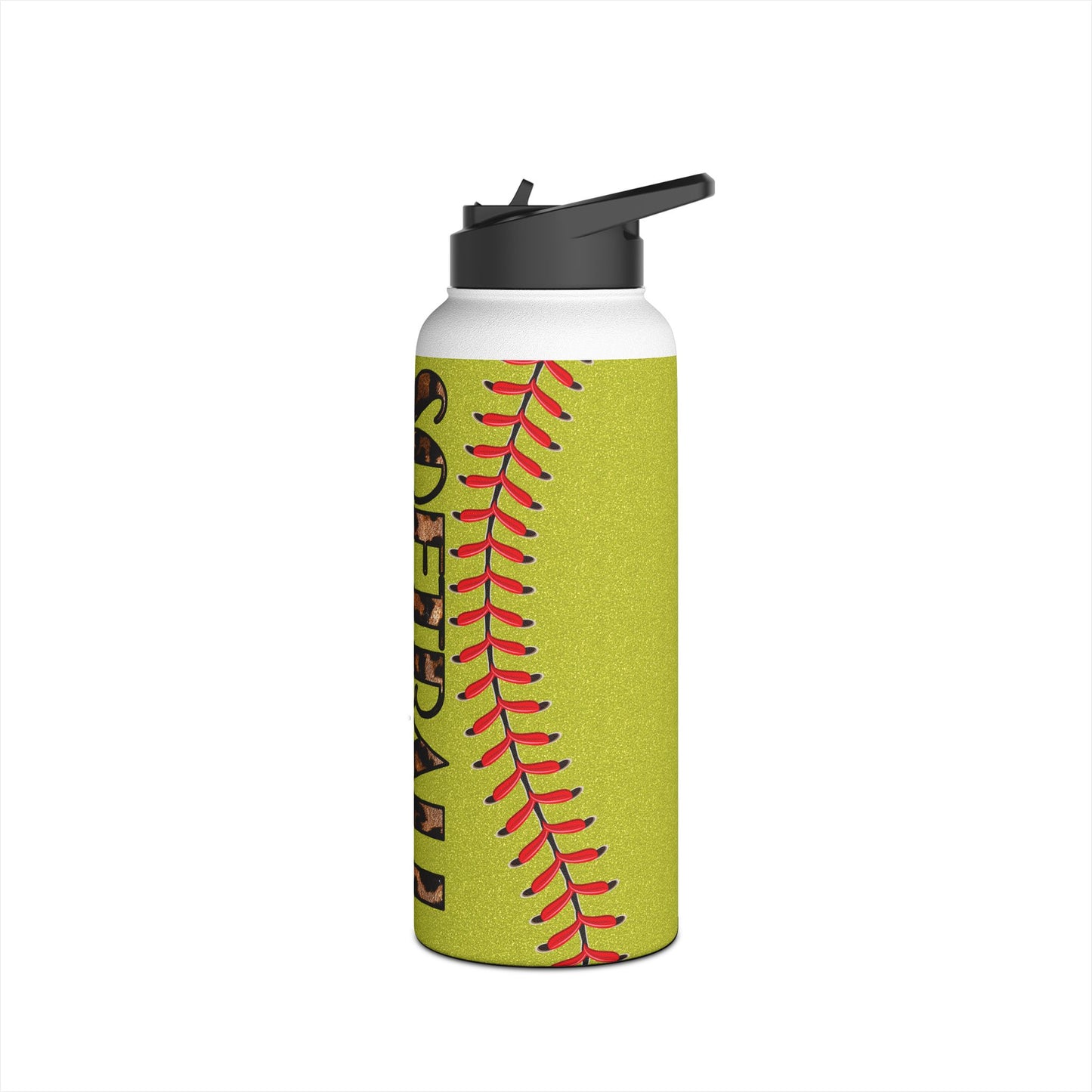 Softball Mom Stainless Steel Water Bottle - Perfect Gift for Sports Moms