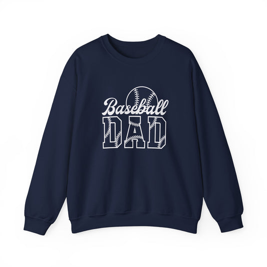 Baseball Dad Crewneck Sweatshirt | Perfect Gift for Father's Day or Sports Fans