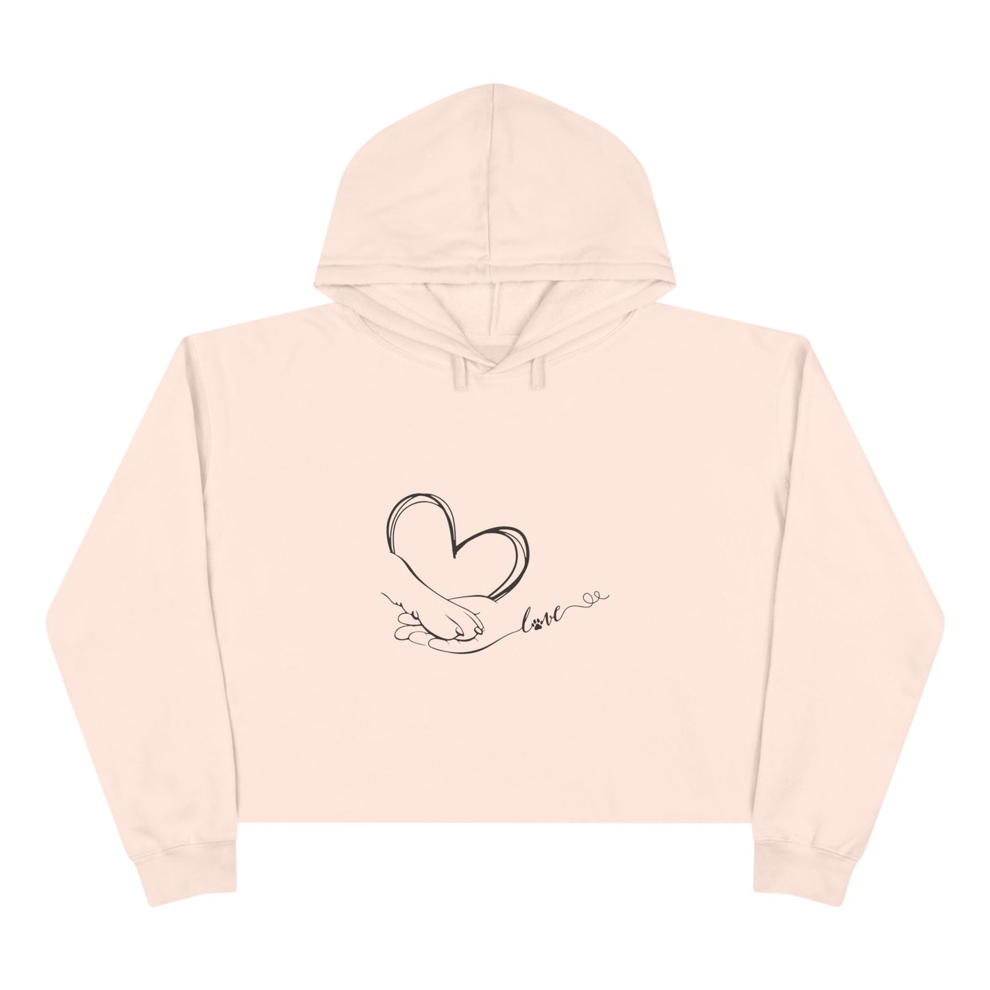 Paw Love Crop Hoodie