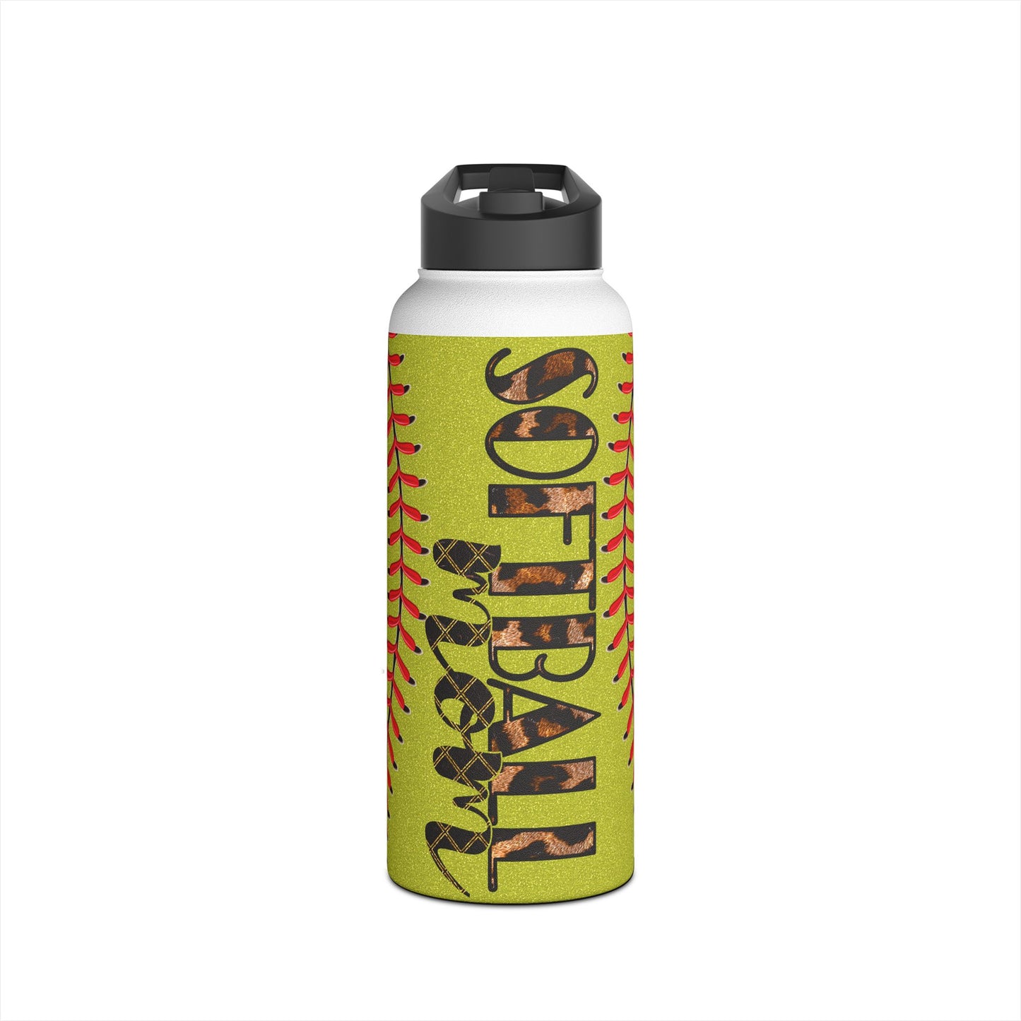 Softball Mom Stainless Steel Water Bottle - Perfect Gift for Sports Moms