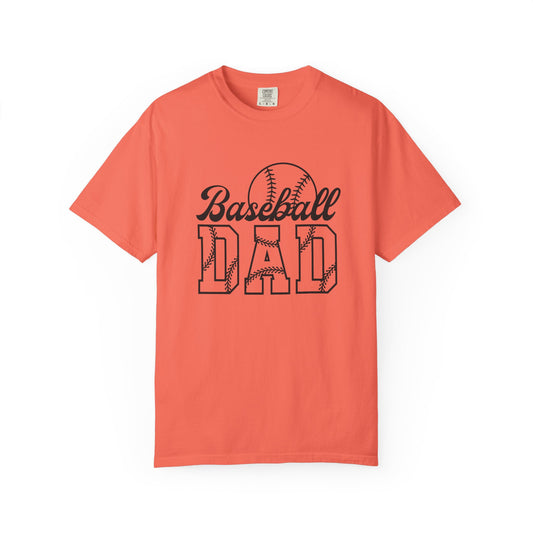 Baseball Dad T-Shirt - Unisex Garment-Dyed Tee for Sports Enthusiasts