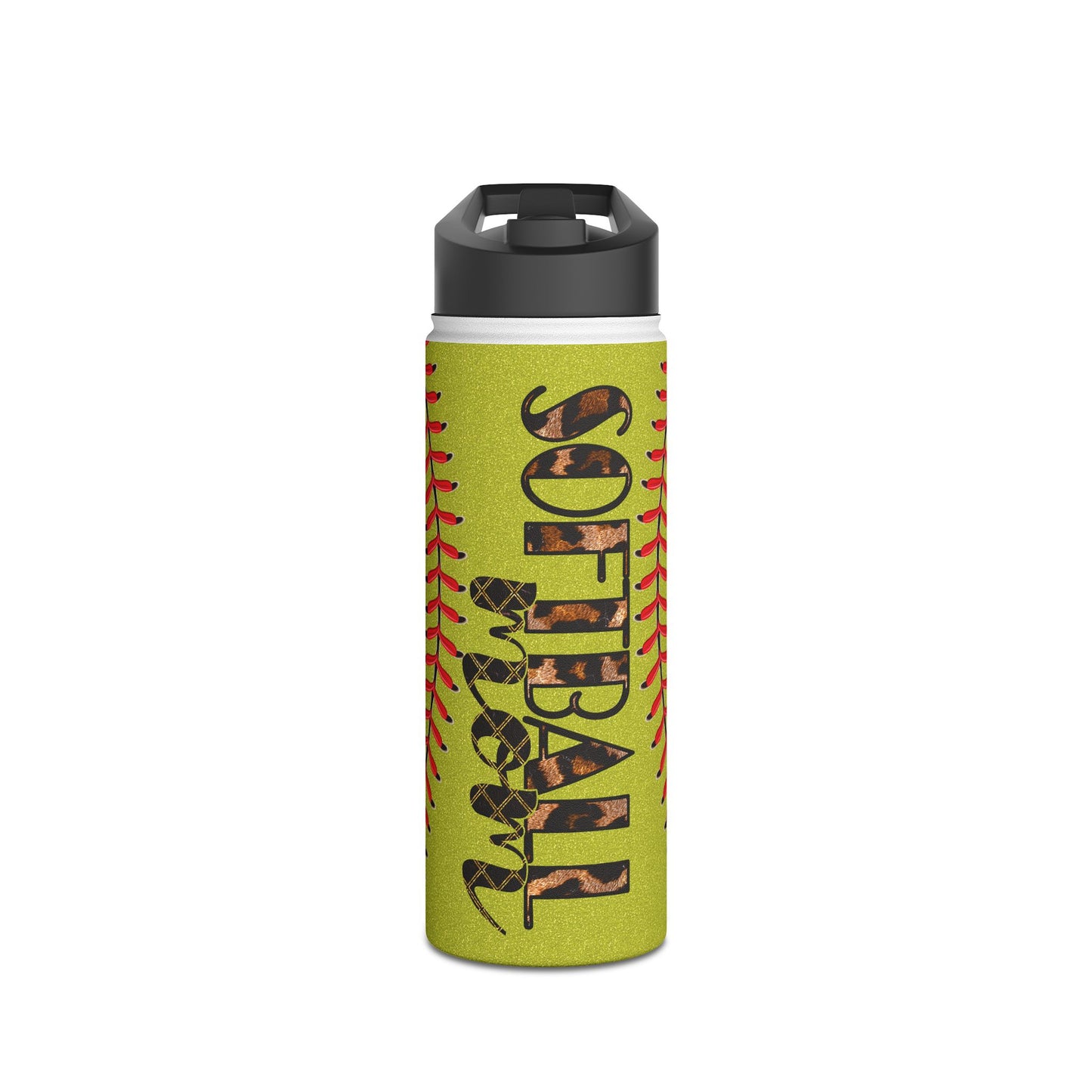 Softball Mom Stainless Steel Water Bottle - Perfect Gift for Sports Moms