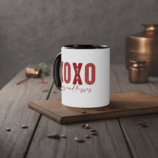 XOXO Hugs and Kisses Accent Mug, 11oz