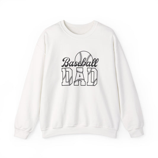 Baseball Dad Sweatshirt - Heavy Blend™ Crewneck for Sports Enthusiasts