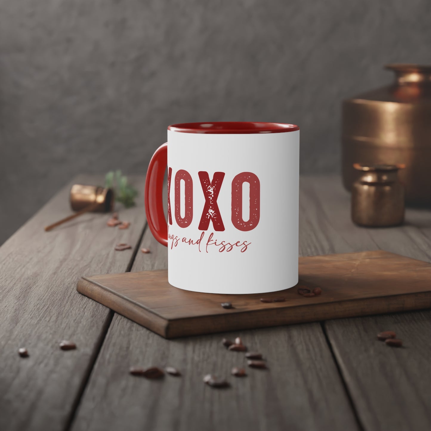 XOXO Hugs and Kisses Accent Mug, 11oz