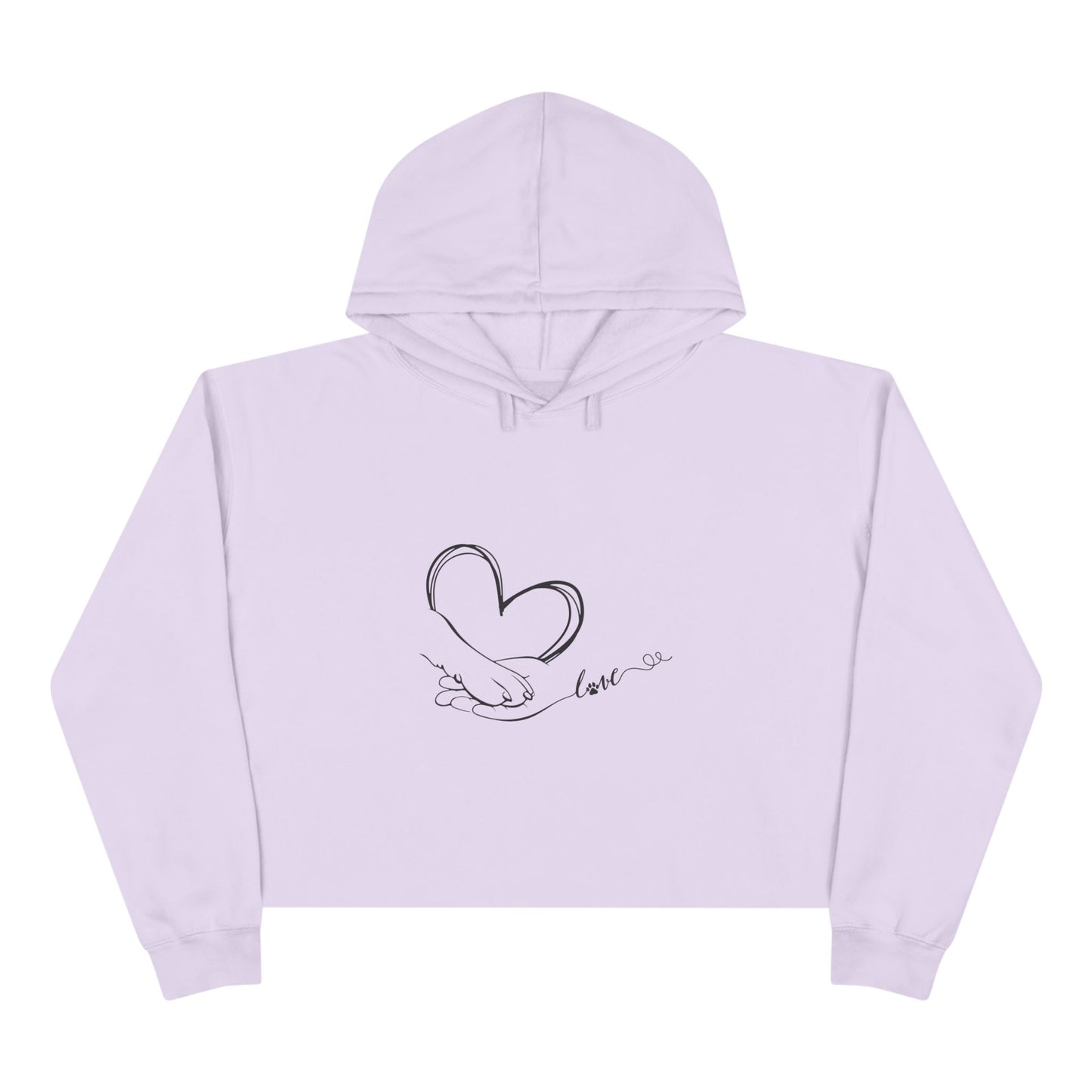 Paw Love Crop Hoodie